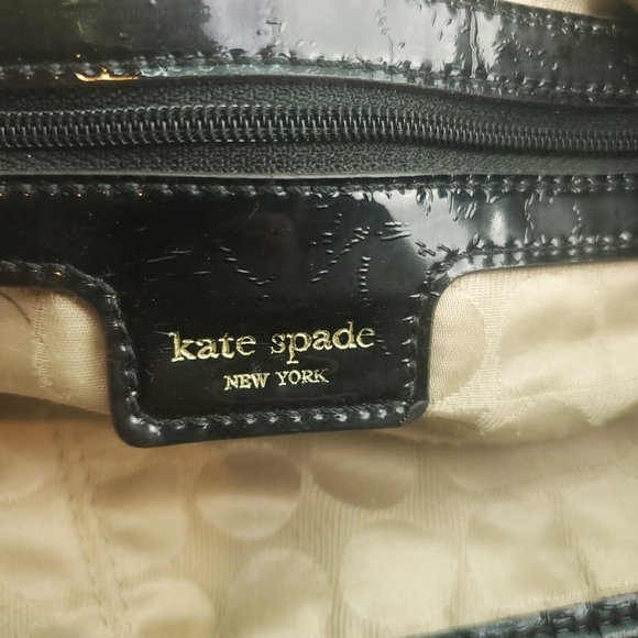 Kate Spade Womens Black Leather Adjustable Single Strap Lined Shoulder Bag - Picture 6 of 15